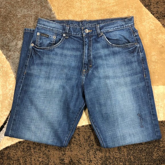 Men’s Calvin Klein Jeans Blue, Size 34W 30L - Picture 2 of 8